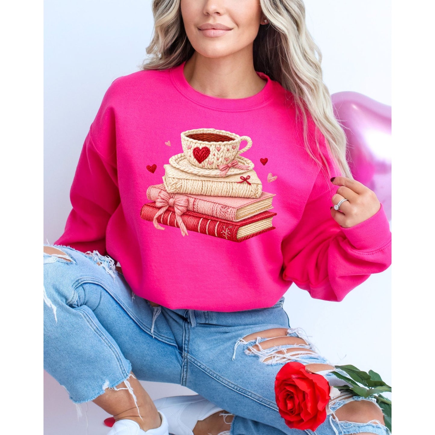 Cozy Book Lover Graphic Reading Aesthetic SweatShirt