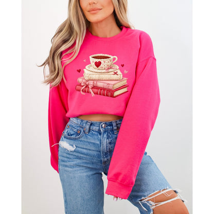 Cozy Book Lover Graphic Reading Aesthetic SweatShirt