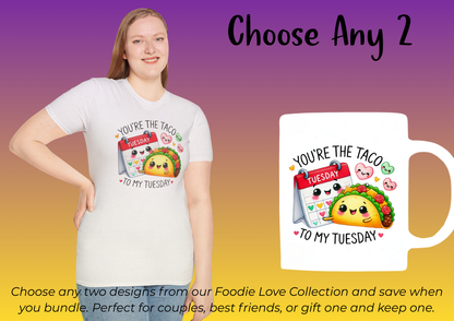 Foodie Love Coffee Mug & Graphic Tee Collection