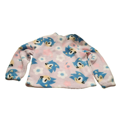 Sonic The Hedgehog Kids Jacket XL Pink Blue Floral Cartoon Print