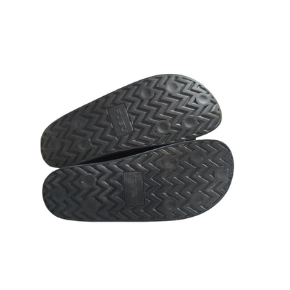 Fubu Black Slide Sandals For Men SIZE 12