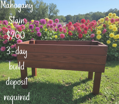 🌿 Handcrafted Raised Garden Bed | Elevated Planter Box for Flowers, Herbs & Veggies 🌼