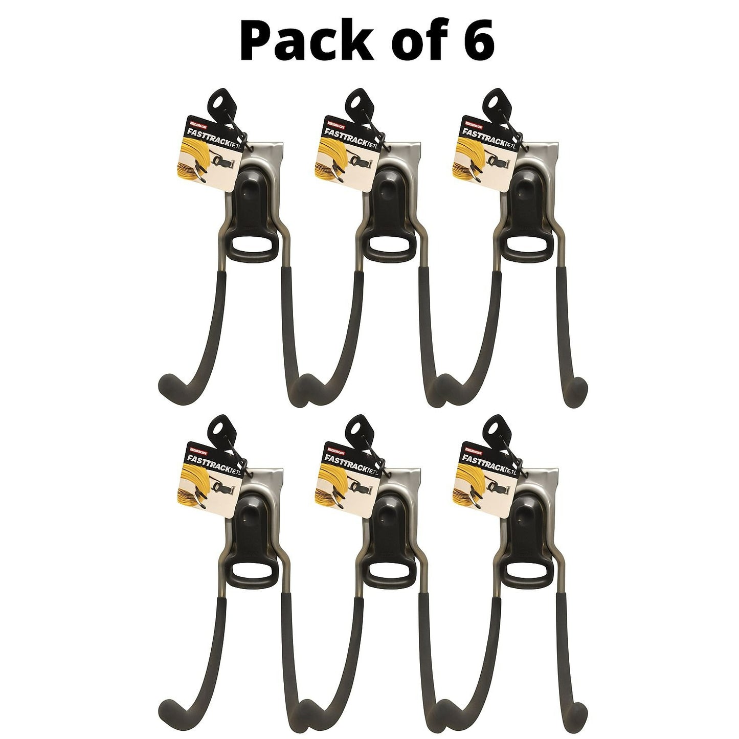 Rubbermaid 5E10 FastTrack Garage Utility Hook, Dual Hooks