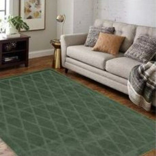 Mohawk Home Riviera Geometric Indoor Rectangular Area Rug Size 7x10 color Green