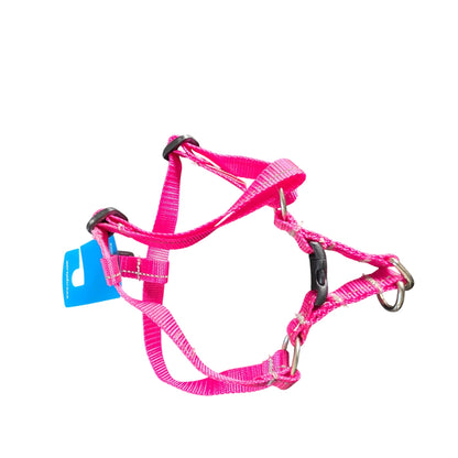 Reflective Pink Adjustable Dog Harness For Small Breeds