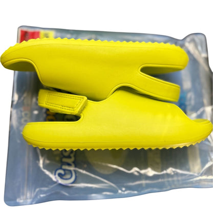 32 Degrees Cool Youth Cushion Slides Yellow Open Toe Walking  - 13-1 Medium