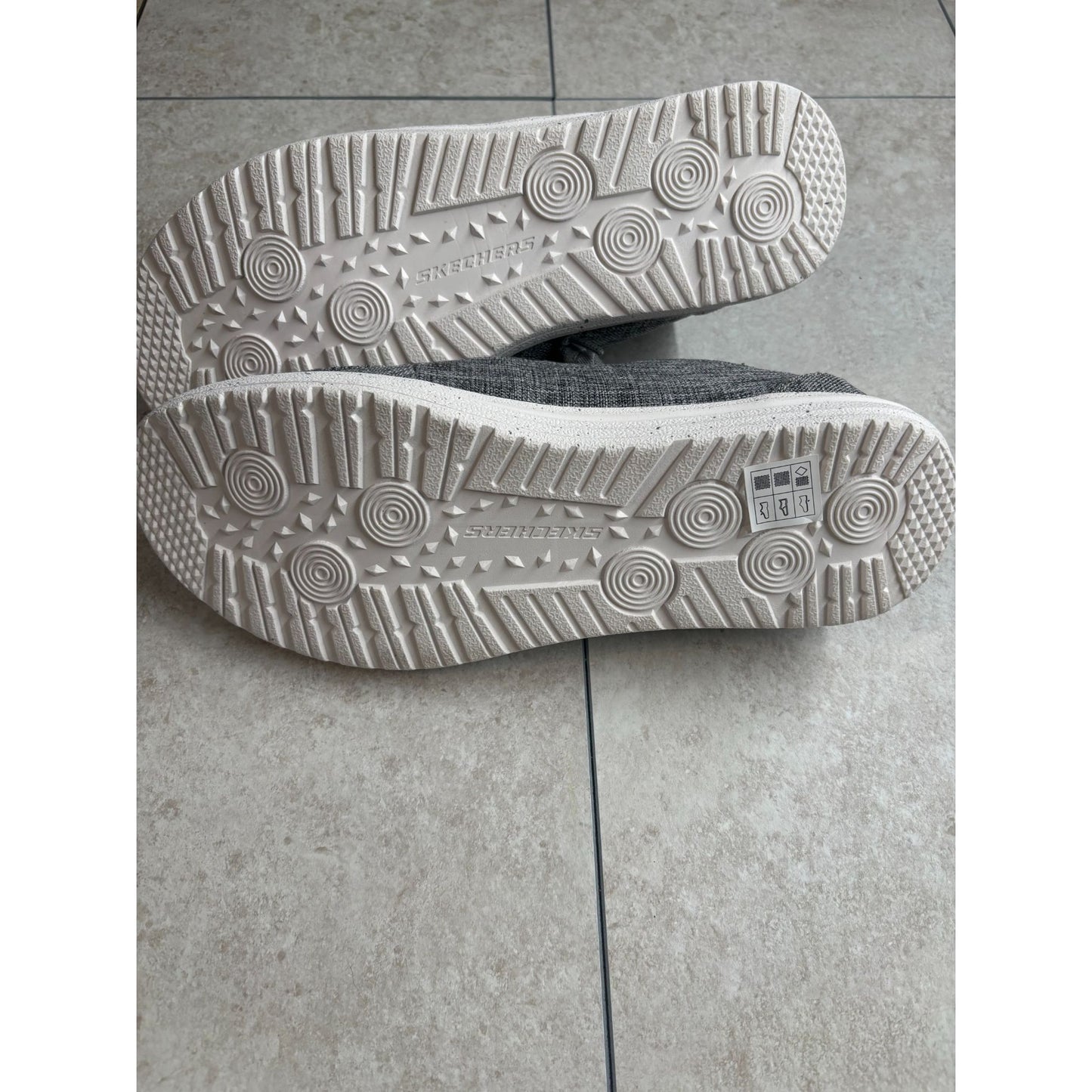 Skechers Mens Go Walk Evolution Ultra Impeccable Slip-On Shoes Gray Fabric Lightweight & Breathable Casual Footwear