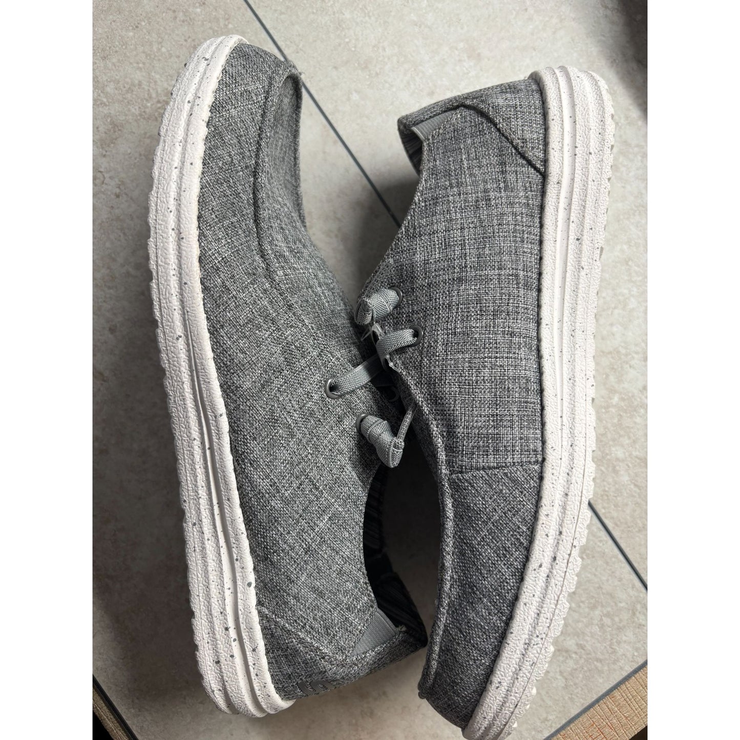 Skechers Mens Go Walk Evolution Ultra Impeccable Slip-On Shoes Gray Fabric Lightweight & Breathable Casual Footwear