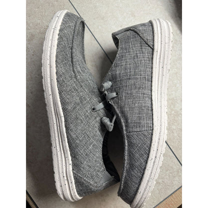 Skechers Mens Go Walk Evolution Ultra Impeccable Slip-On Shoes Gray Fabric Lightweight & Breathable Casual Footwear