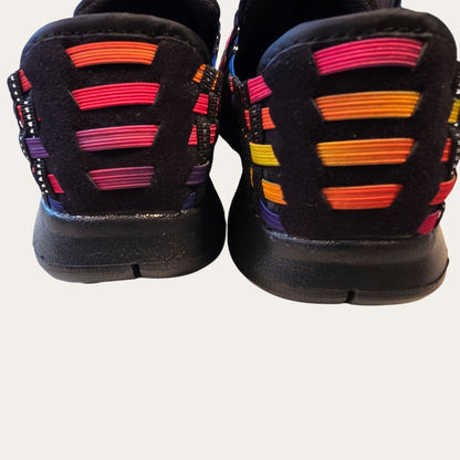 Bernie Mev Vicky Black Multi Women’s NIB Woven Comfort Shoes
