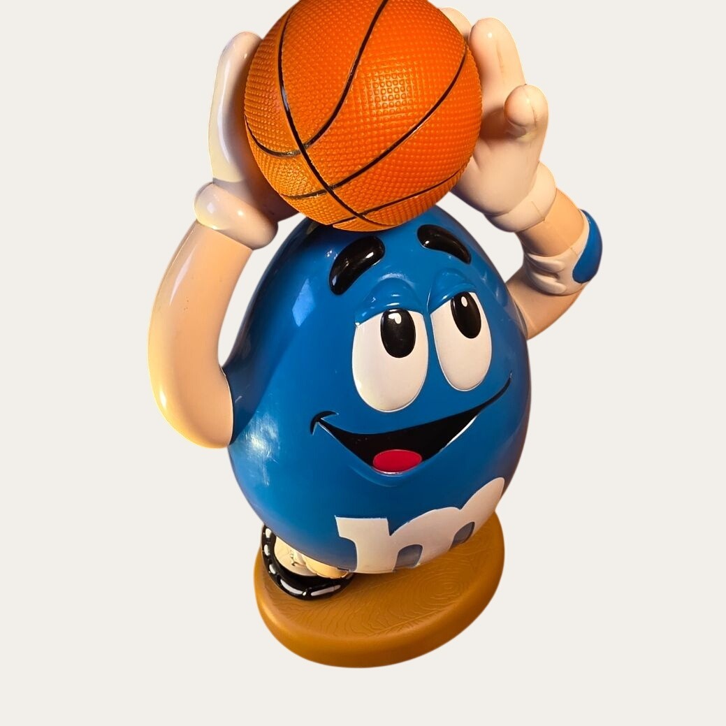 Vintage Blue M&M Basketball Candy Dispenser – Mars Advertising Collectible