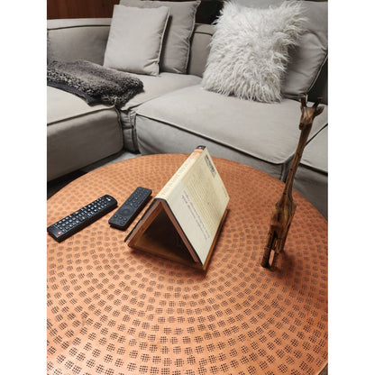 Nightstand book place holder handmade woodwork personalization