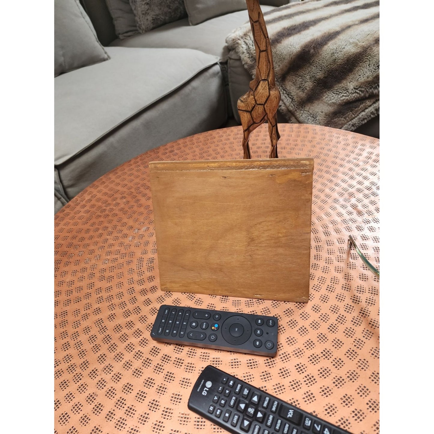 Nightstand book place holder handmade woodwork personalization