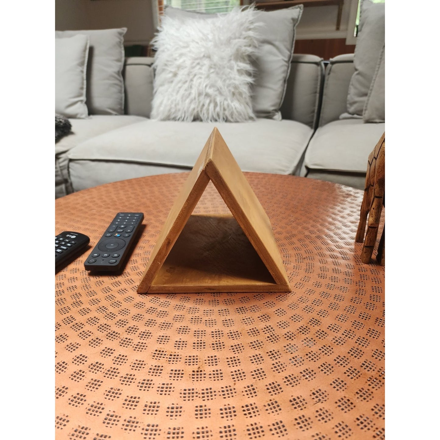 Nightstand book place holder handmade woodwork personalization