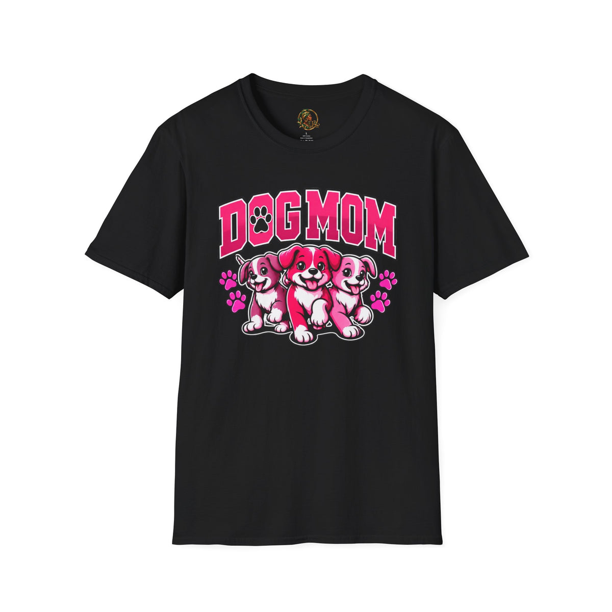 Urban Allure Dog Mom Graphic T-Shirt – Cute Puppy Lover Tee, Pet Mom Gift