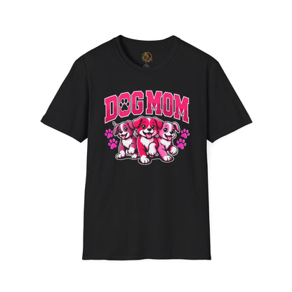 Urban Allure Dog Mom Graphic T-Shirt – Cute Puppy Lover Tee, Pet Mom Gift