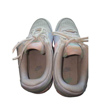 Nike Air Force 1 Shadow White Pink Green Sneakers Womens Size 7.5