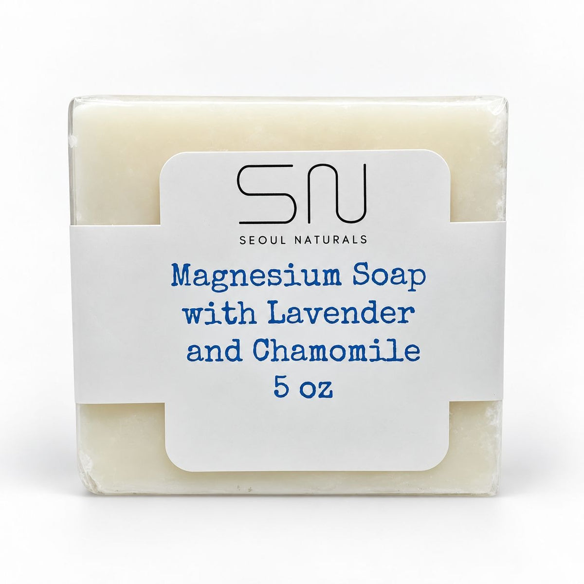 Seoul Naturals Magnesium Soap with Lavender & Chamomile – 5 oz | Relaxing Bath & Body Bar
