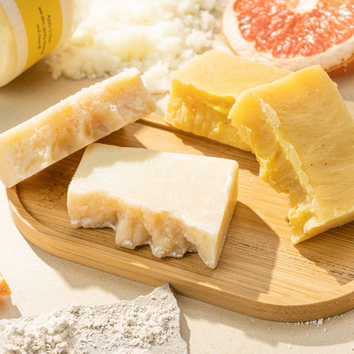 Energizing Grapefruit Infused Soap Bars (Handmade)