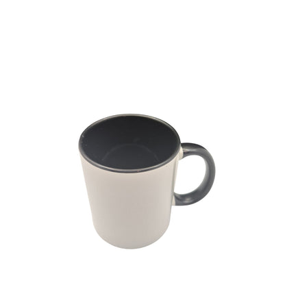 Black & White Ceramic Mug With Inspirational Message "Let Go And Let God"