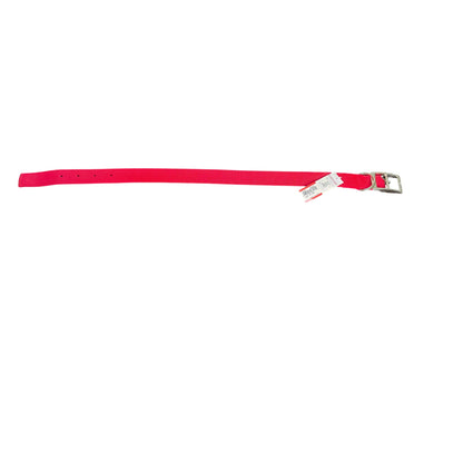 Coastal Dog Collar Adjustable Durable Nylon Red 22" Collar Metal Buckle & Clip