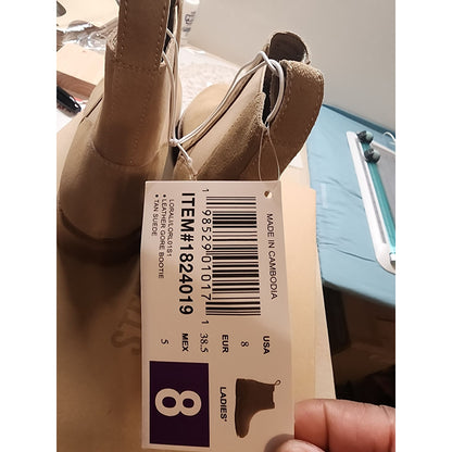 Steve Madden Women's Tan Suede Chelsea Bootie