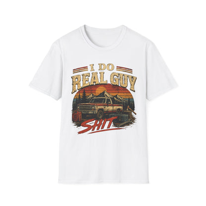 I Do Real Guy T-Shirt — Vintage Camper Sunset Graphic Tee