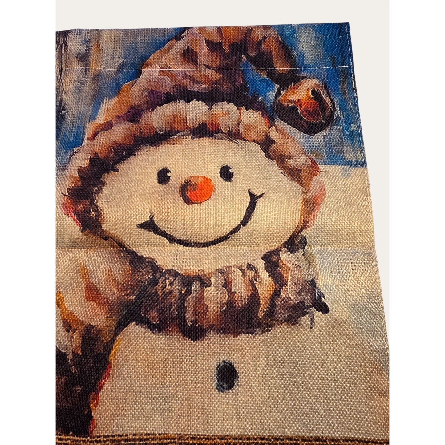 Charming Snowman Welcome Garden Flag-double Sided, Durable Polyester, Perfect Choice for Christmas and Holiday Decorations, Outdoor