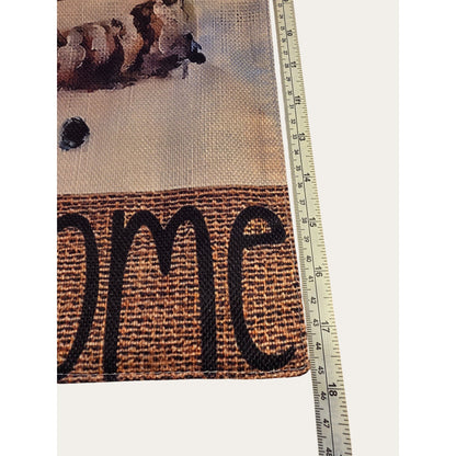 Charming Snowman Welcome Garden Flag-double Sided, Durable Polyester, Perfect Choice for Christmas and Holiday Decorations, Outdoor