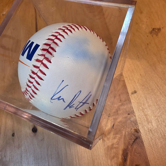 Signed Baseball MLB Players Alumni Autographed Ball w/ Case Unknown Players