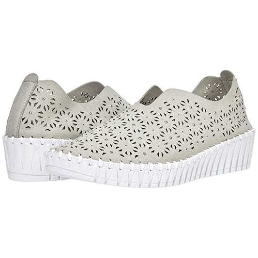 Bernie Mev Womens Tiffani Leather Floral Cutout Sneakers Size 39EU/8.5-9US