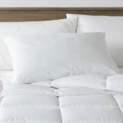 King Medium Firm Shapeable Memory Foam Bed Pillow - Threshold™: Cotton Cover