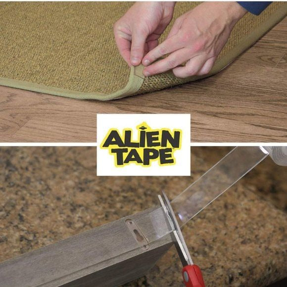Alientape Nano Double Sided Tape, Multipurpose Removable Transparent Adhesive
