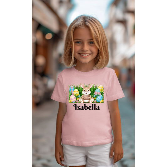 Personalized Easter Bunny & Egg Kids Cotton upper