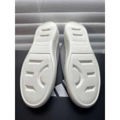 Dearfoams Original Gray Mesh Casual Slip-On Shoes With White Soles