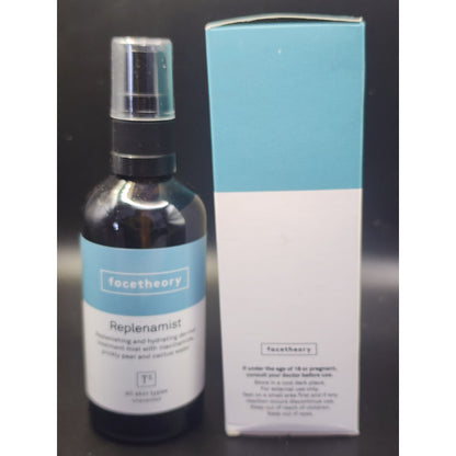 Facetheory Replenamist T5 | Hydrating Mist Niacinamide, Cactus Water & Prickly Pear skincare.