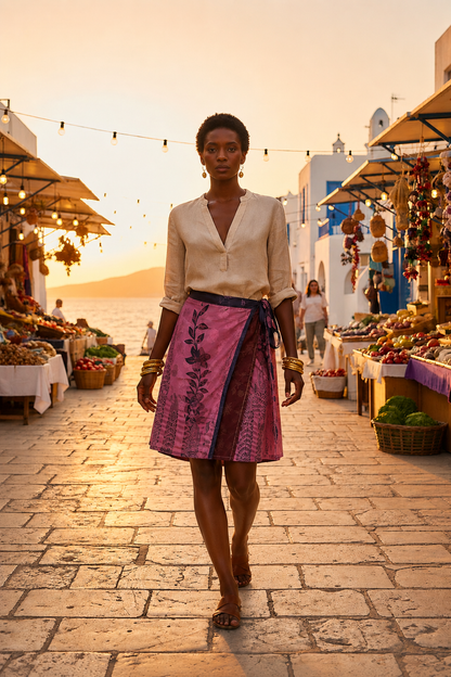 Convertible Boho Wrap Skirt Dress – Multi-Wear Vacation Style