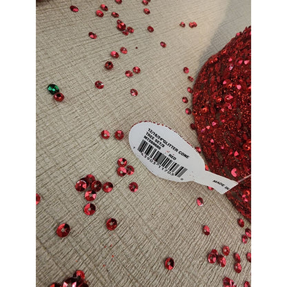 Glitter Cone Decorative Tree Set of 3