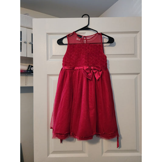 Holiday Editions Girls Red Sleeveless Dress Size L 10/12
