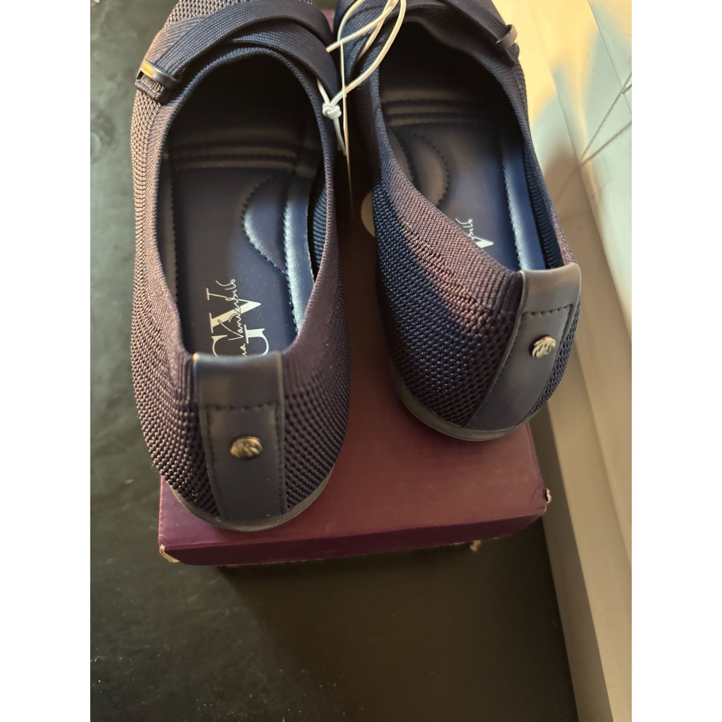 Gloria Vanderbilt Debbie Women's Ballet slip on Navy Blue