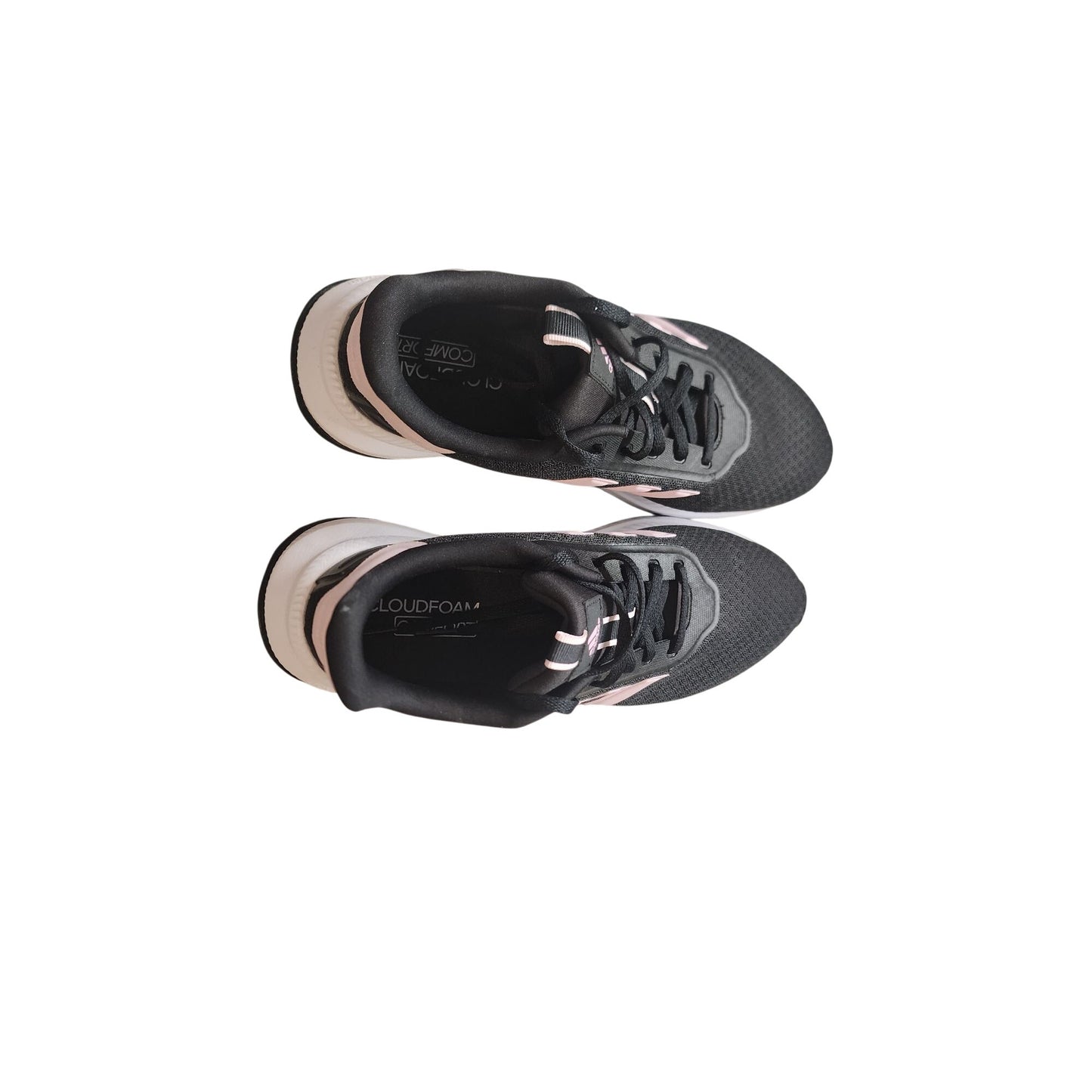 Adidas X_PLRPATH Cloudfoam Running Shoes Black & Pink Womens Lightweight Breathable Mesh Comfort Fit Sole