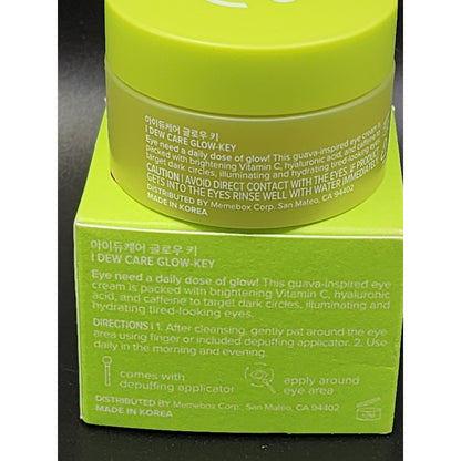 I Dew Care Glow-Key Brightening Vitamin C Eye Cream 15ml Vegan & Cruelty-Free With Applicator