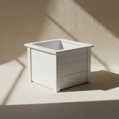 Estate Series Wooden Planter Box | Decorative Pot Cover for Mums, Herbs & Topiaries | Handmade Outdoor Planter