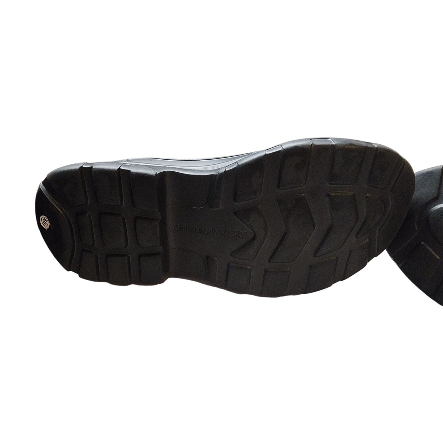 Alexander McQueen Tread Logo Sock Sneakers • Black • Size 40 EU / 7.5–8 US • Designer Luxury Shoes