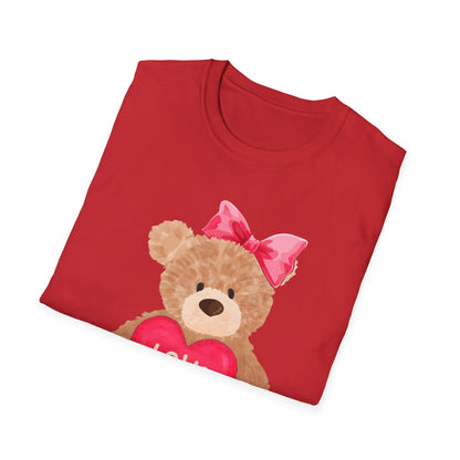 Matching Teddy Bear Couple Graphic Tees Valentine