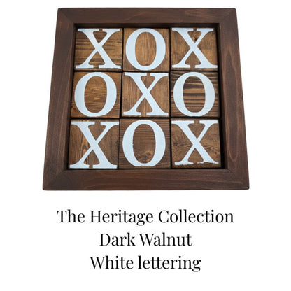 Handmade Wooden Lawn Tic Tac Toe Game | Personalized Outdoor Family Game