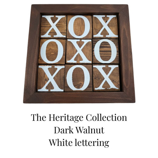 Handmade Wooden Lawn Tic Tac Toe Game | Personalized Outdoor Family Game