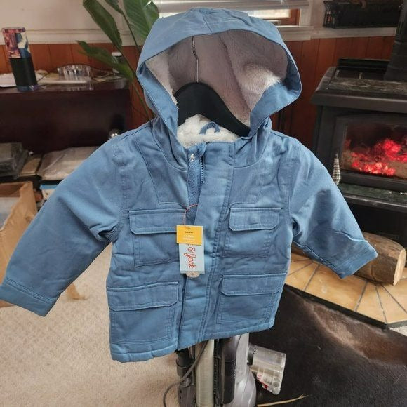 Cat And Jack Blue kids Polyester Parkas Jacket