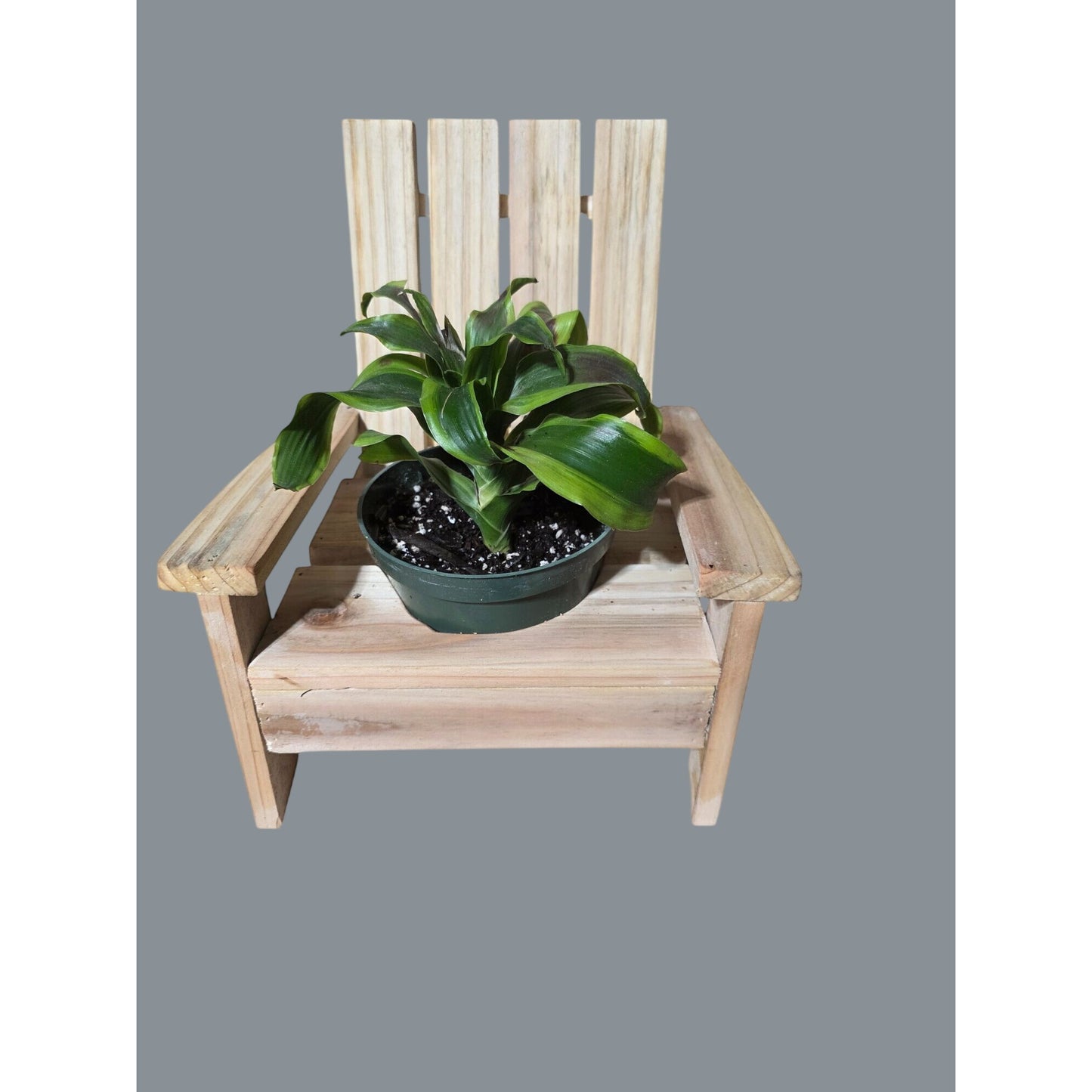 Miniature Adirondack Chair Planter Stand For Indoor Or Outdoor Decor