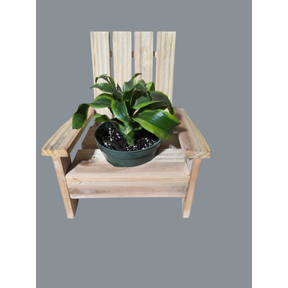 Miniature Adirondack Chair Planter Stand For Indoor Or Outdoor Decor